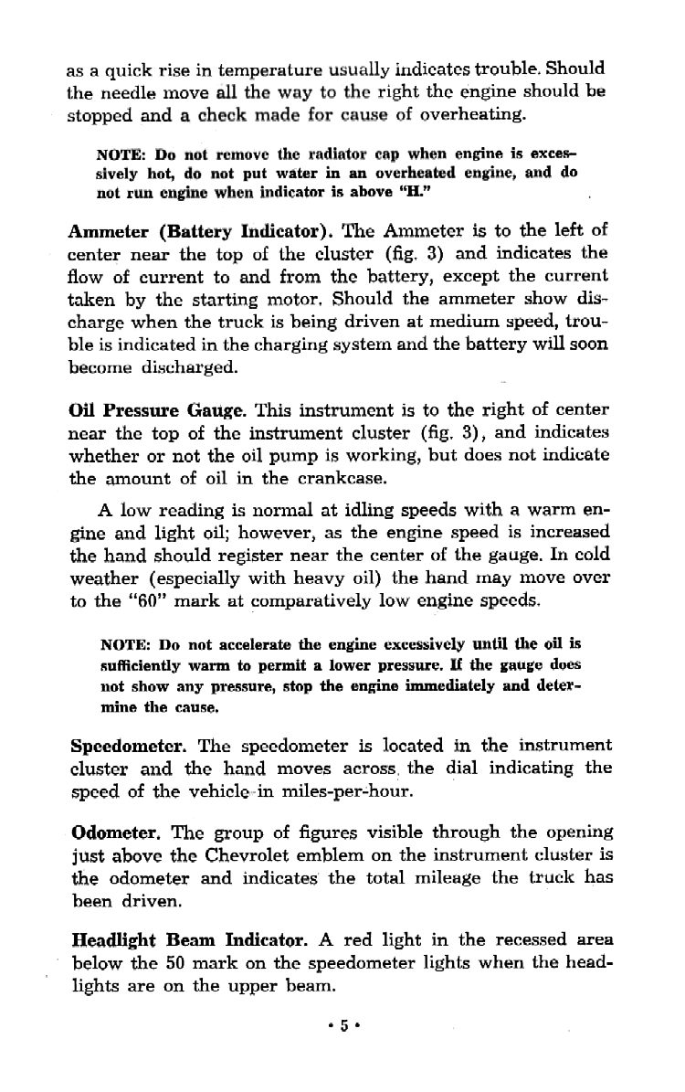 1957 Chevrolet Trucks Operators Manual Page 29